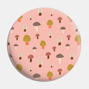 Mushrooms Pink Pin