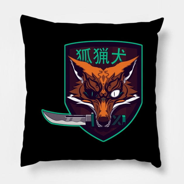 Oni FoxHound Pillow by TheTeenosaur