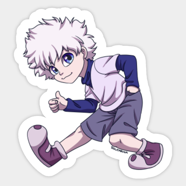 Killua Zoldyck Killua Zoldyck Sticker Teepublic Killua Zoldyck Killua Zoldyck Sticker Teepublic