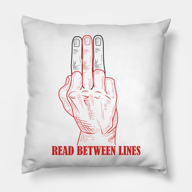 between lines (black) Pillow by SIMPLICITEE