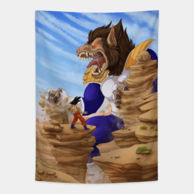 Wasteland Battle Dragon Ball Tapisserie Teepublic Fr