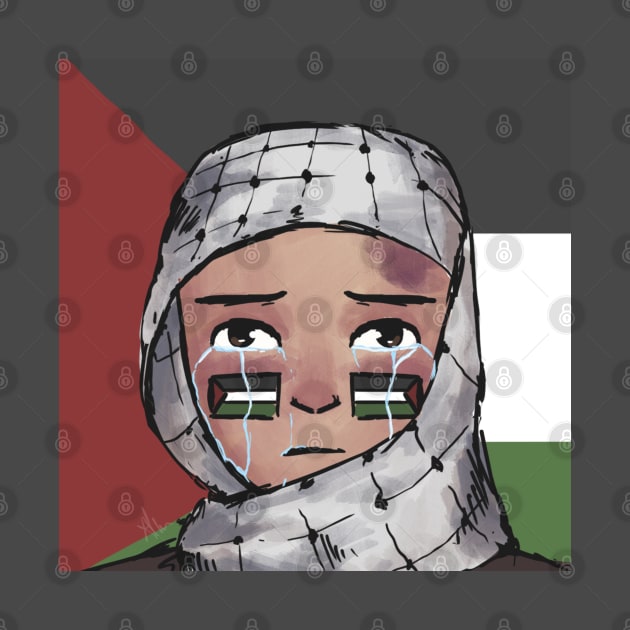 Free Palestine Illustration by artsbyal