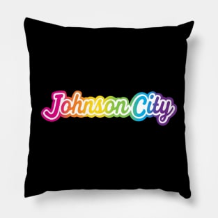 Johnson City Rainbow Design Pillow