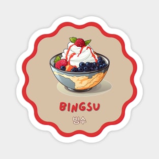 Bingsu | Korean cuisine | Traditional Food Magnet