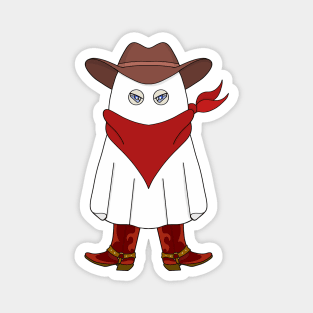 Halloween Ghost Cowboy Magnet