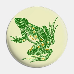 Toad vintage illustration Pin