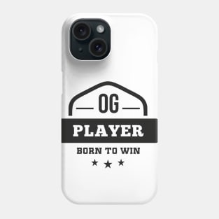 OG Player Born to Win Old School Vintage Gamer Phone Case