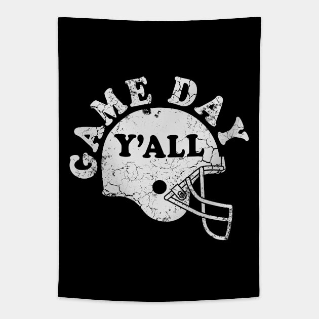 Game Day Y'all Football Tapestry by E