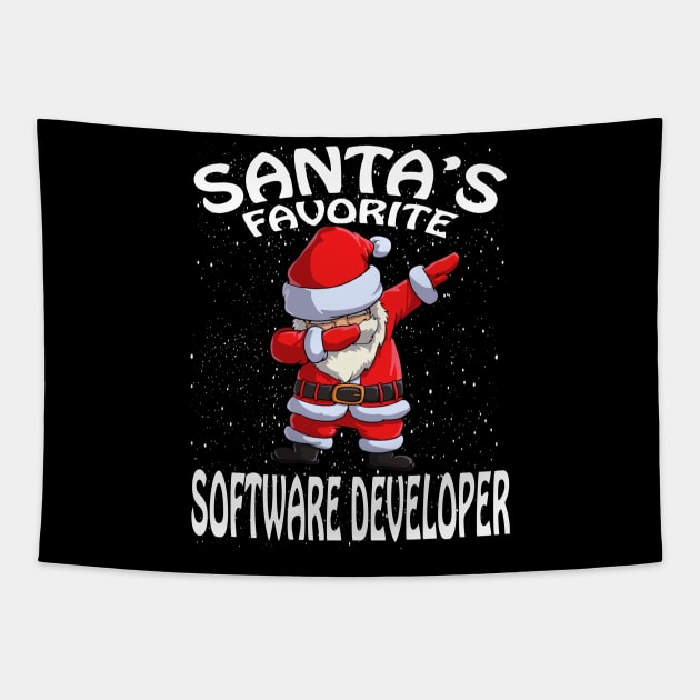 Santas Favorite Software Developer Christmas Tapestry by intelus