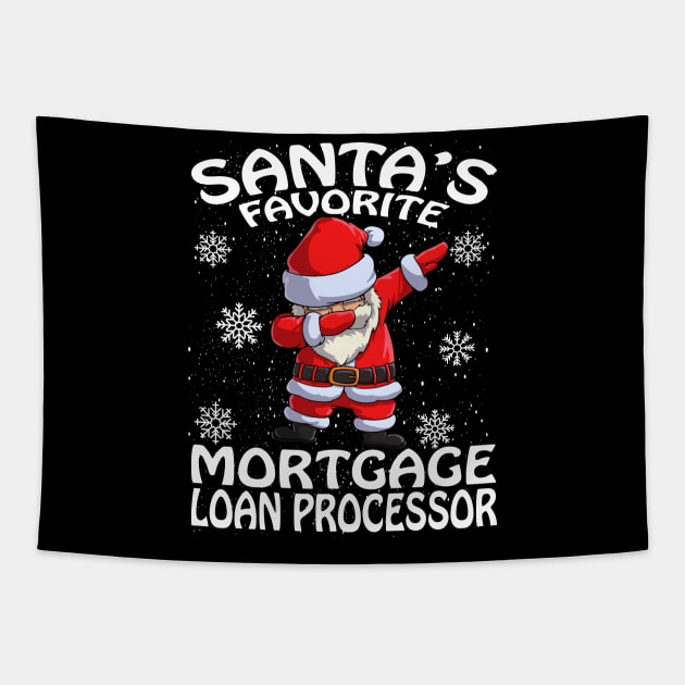 Santas Favorite Mortgage Loan Processor Christmas Tapestry by intelus