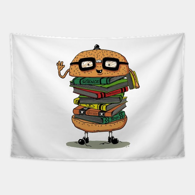 eat the studies as a burger Tapestry by t-shiit