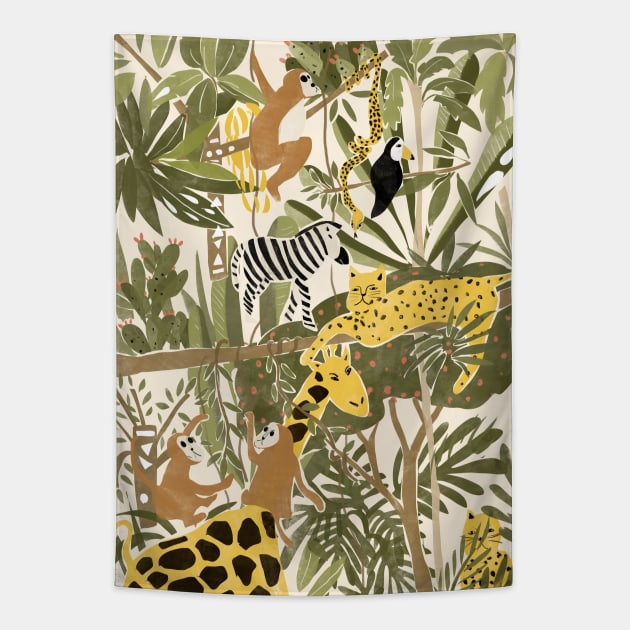 The Jungle Life Tapestry by aljahorvat