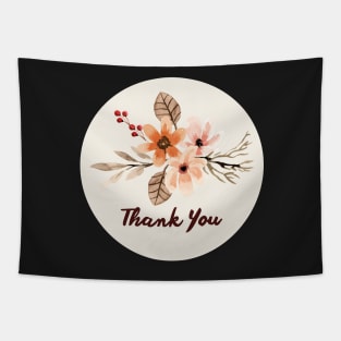 Thank You with Flower --01 Tapestry