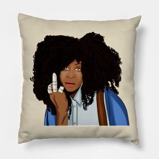 Erykah Badu Afro Pillow