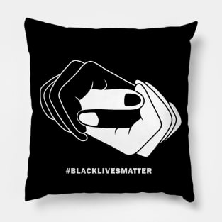 Black and white hands Pillow