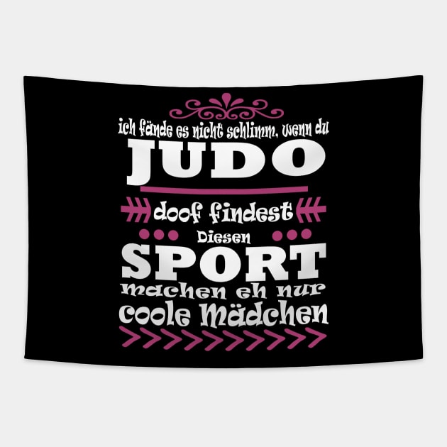 Judo Karate Taekwondo Mädchen Geschenk Tapestry by FindYourFavouriteDesign