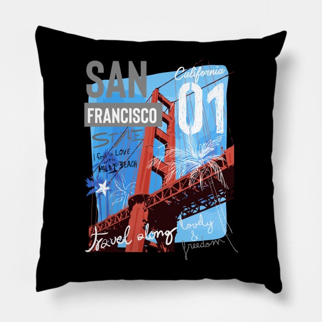 San Francisco Pillow by TambuStore