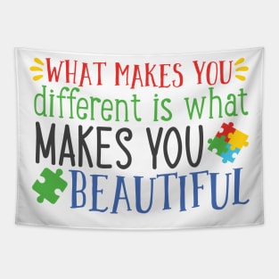 What Makes You Different is What makes You Beautiful, Autism Awareness Tapestry