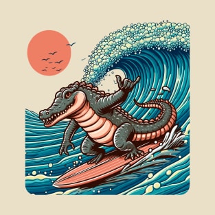 crocodile surfer T-Shirt