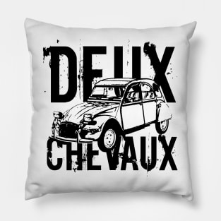 Deux Chevaux Pillow