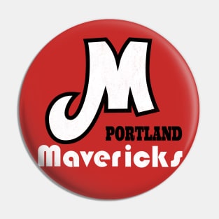 Retro Portland Mavericks Baseball Pin