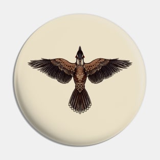 Red Wattlebird Pin