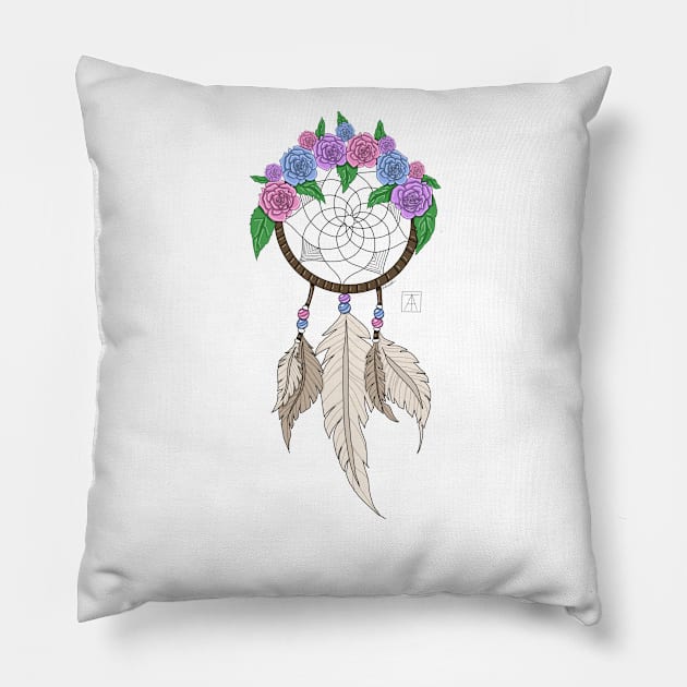 Dreamcatcher Pillow by faye_theartist