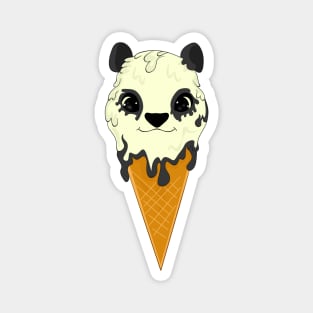 Cute panda ice cream Magnet