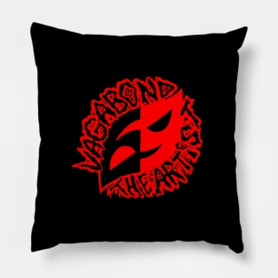 Vagabond Logo Tee - Red Print Vaga Logo TShirt Pillow