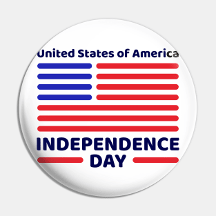 USA Independence Day Pin