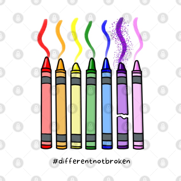 Rainbow Crayons – Autism Awareness by bumpyroadway08