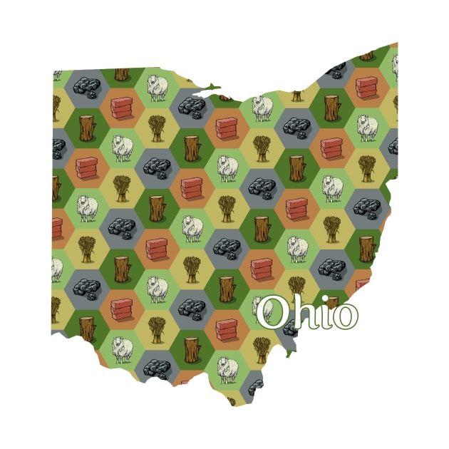 Ohio State Map Board Games by adamkenney