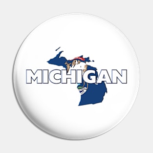 Michigan Colored State Pin