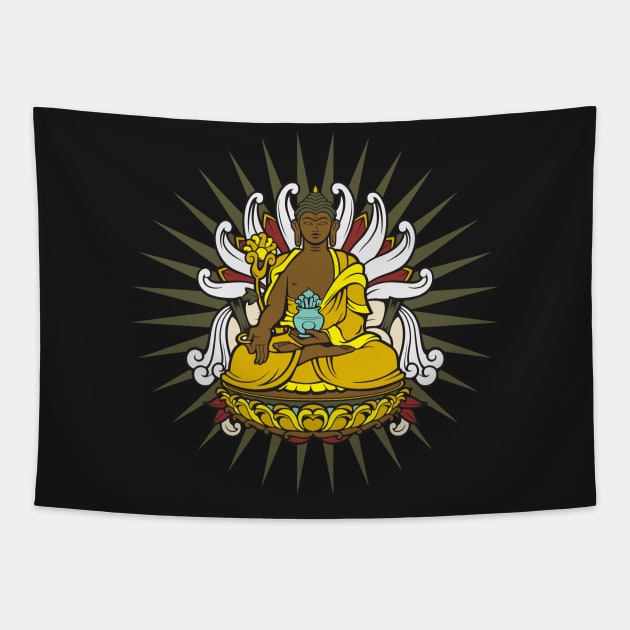 Medicine Buddha Tapestry by RadStar