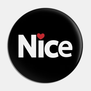 Nice being nice typography design Pin