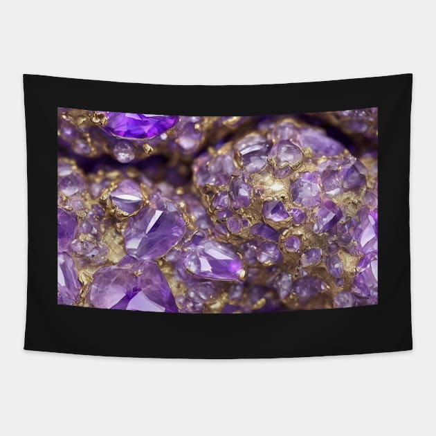 Seamless Amethyst Texture IV Tapestry by newdreamsss