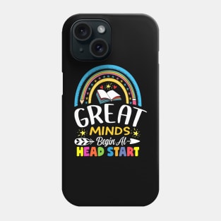 Great Minds Begin At Head Start back to school Phone Case