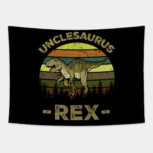 Unclesaurus T Rex Dinosaur Uncle Saurus Family Matching Tapestry