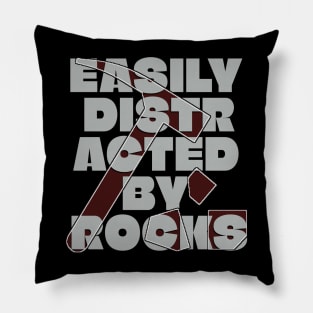 Easily distracted by rocks Pillow