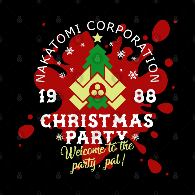 Die Hard Nakatomi Corp Christmas Party by joeysartworld