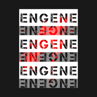 ENGENE Cool Word Art Aesthetic Design T-Shirt