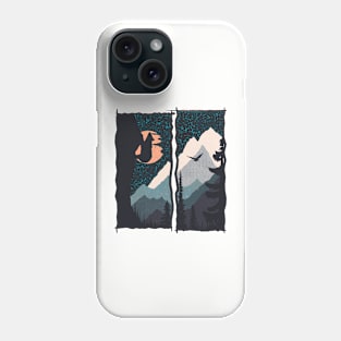 Orange Moon (Front and Back) Phone Case