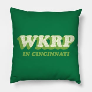 WKRP in Cincinnati Vintage Green Pillow