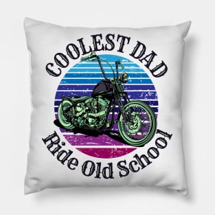 Coolest dad ride old school Pillow