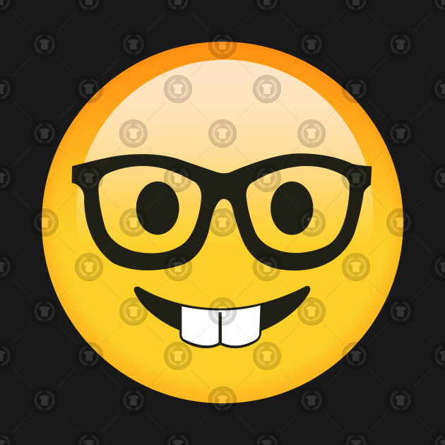Эмодзи умный. Эмодзи ботана. Смайлик ботан. Смайлик в очках с зубами. Ботан эмодзи.