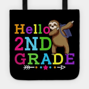 Sloth Hello 2nd Grade Teachers Kids Back to school Gifts Tote