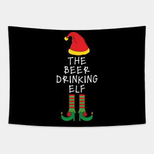 The Beer Drinking Elf T-shirt Tapestry