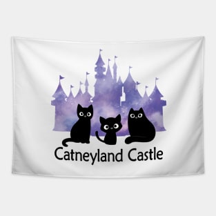 Catneyland is a kingdom of black cats Tapestry