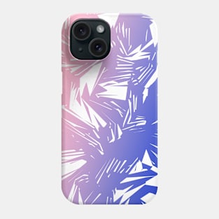 Pink and Blue Abstract Grunge Brush Texture Phone Case