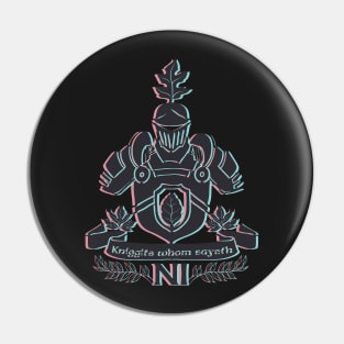 Knights Kniggits Whom Sayeth NI Psychedelic 3D Design Pin